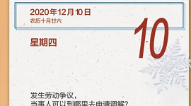 【人社日课·12月10日】发生劳动争议，当事人可以到哪里去申请调解？