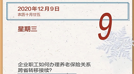【人社日课·12月9日】企业职工如何办理养老保险关系跨省转移接续？